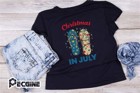 American Flip Flops Christmas In July Graphic By Pecgine Creative Fabrica