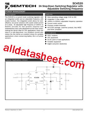 SC4520Datasheet(PDF) - Semtech Corporation