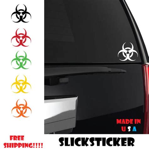 Biohazard Sticker, Biohazard Decal, Biohazard, Biohazard Car Decal ...