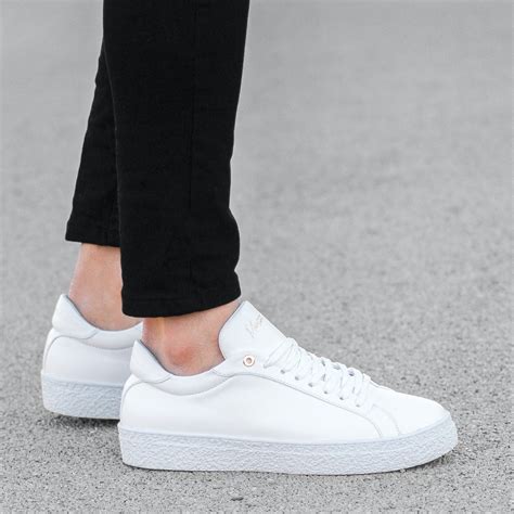 Men’s Rubber Sole Shoes Sneakers White