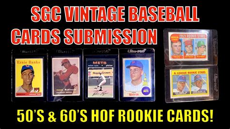 Grading Vintage Baseball Cards With Sgc Submission Youtube