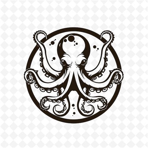 Una ilustración en blanco y negro de un pulpo con las palabras pulpo en