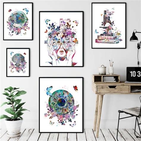 Ophthalmologist Optician Gift Floral Eye Anatomy Art Print Refractor