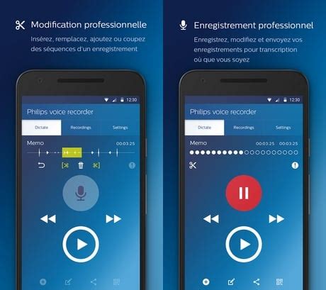 T L Charger Enregistreur Vocal Philips Pour Web Ios Android