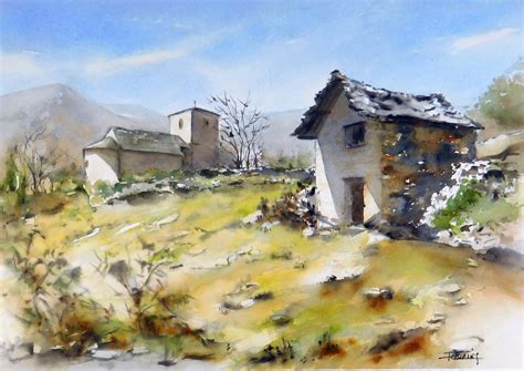 Vieilles Granges Site De Paulette Cazales Aquarelle