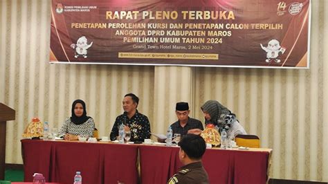 Hadiri Penetapan Caleg Terpilih Bawaslu Maros Ungkap Sudah Sesuai