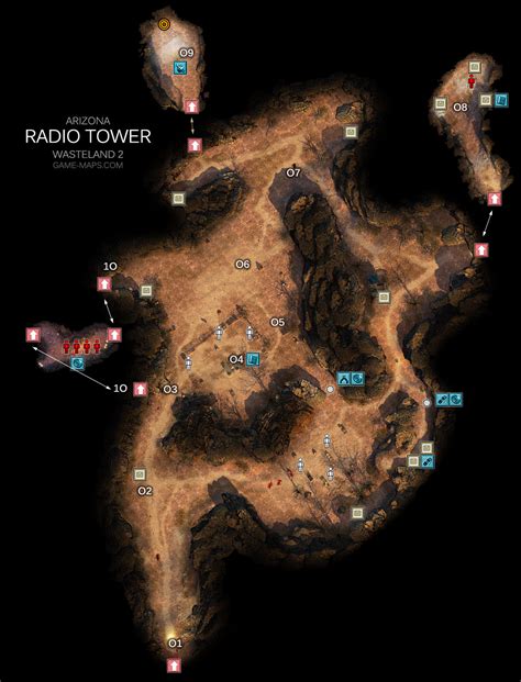 Radio Tower Arizona Wasteland 2 Game Maps