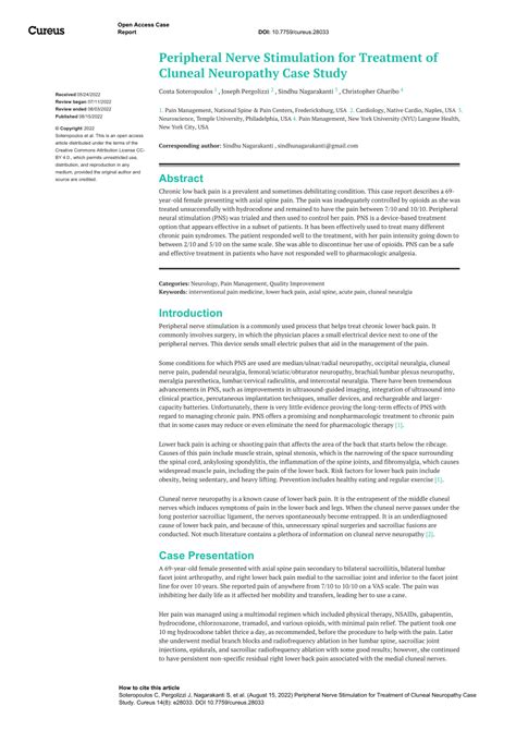 (PDF) Peripheral Nerve Stimulation for Treatment of Cluneal Neuropathy ...