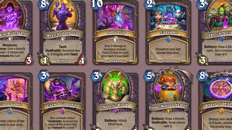 Hearthstone All New Warlock Cards In Whizbangs Workshop Explained