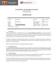 Gerencia Negocios Internacionales MAN 4400 Pdf Clase MAN 4400