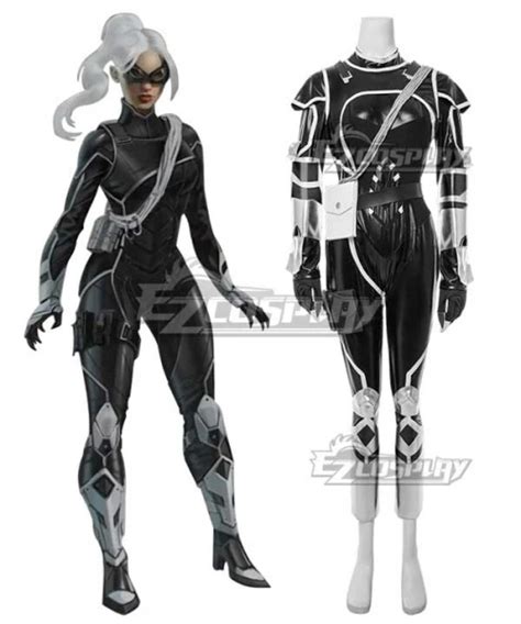 The Heist Felicia Hardy Black Cat Cosplay Costume Superhero Costume Jumpsuit Super Women Costume