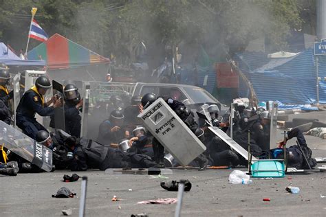 Police And Protestors Clash As Riots Grip Bangkok Time