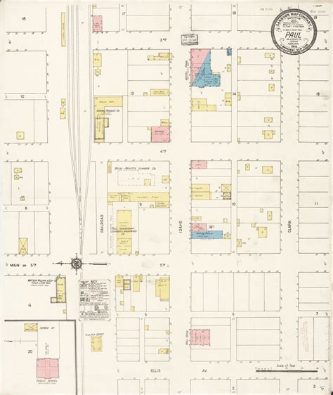 Sanborn Fire Insurance Map From Paul Minidoka County Idaho Library