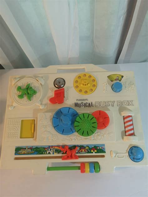 Vintage Rare 1977 Playskool Musical Busy Box Etsy