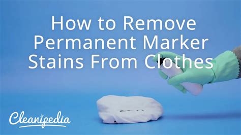 How To Remove Permanent Marker Stains From Clothes Cleanipedia YouTube