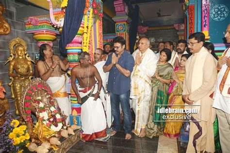 Chiranjeevi Nagarjuna Venkatesh Inaugurate A Temple Each In Daiva