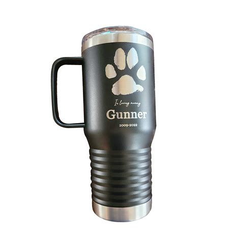 20 Oz Laser Engraved Travel Mug Louisiana Pet Crematory