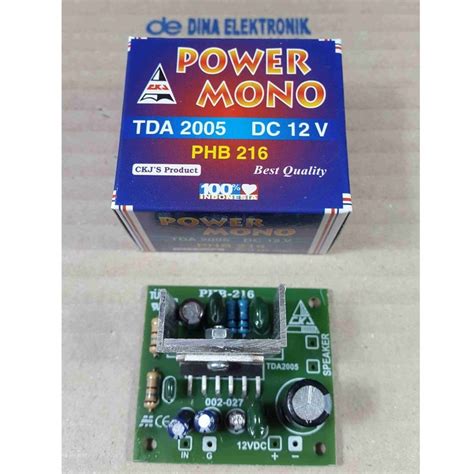 Jual Kit Power Amplifier Watt Mono Dc Volt Ic Tda Shopee