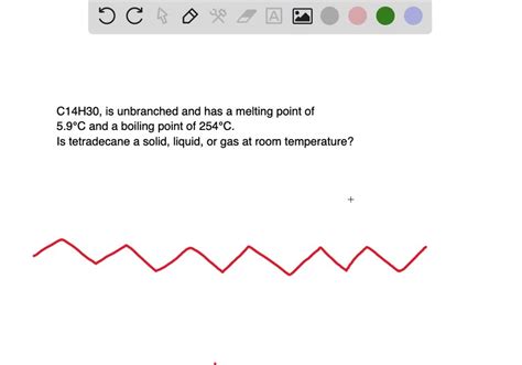 SOLVED:Tetradecane, C14 H30, is an unbranched alkane with a melting ...