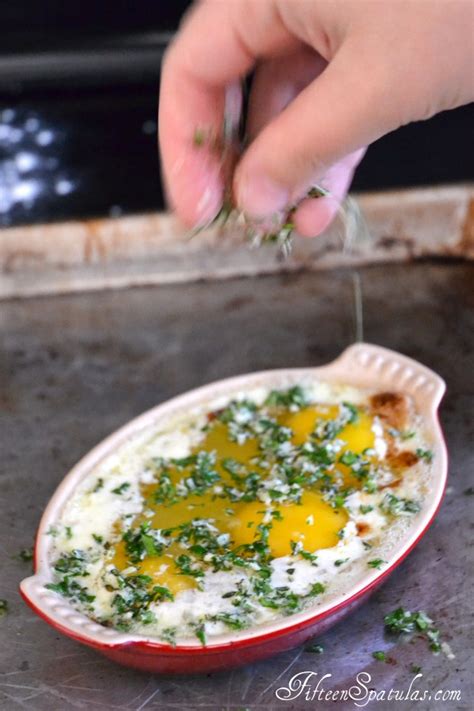 Herbed Baked Eggs Fifteen Spatulas