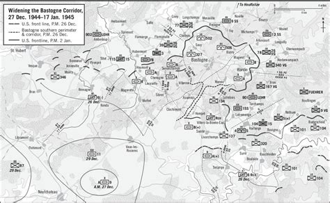Линия фронта в секторе Бастони, 27 декабря 1944-17 января 1945 года ...