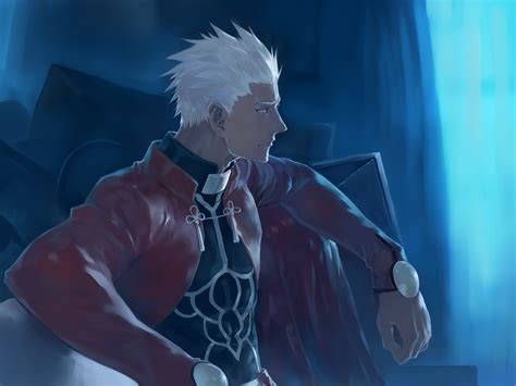 Wallpaper Men Drawing Illustration Anime Leather Jackets Fate Stay Night Archer Fate