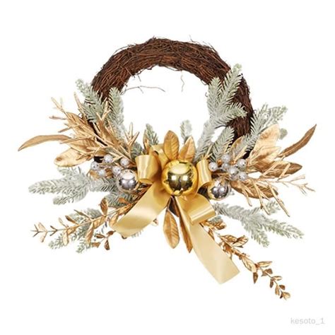 Couronne de Noël pour porte d entrée couronne de décoration de porte