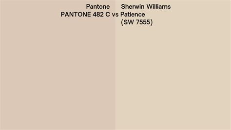 Pantone C Vs Sherwin Williams Patience Sw Side By Side