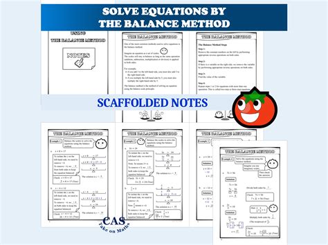 Solve One Step Linear Equations Balance Method Teaching Resources