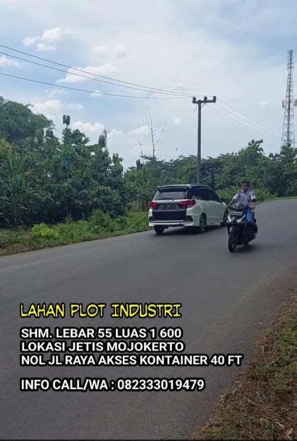 Jual Cepat Lahan Plot Industri Nol Jl Raya Jetis Mojokerto