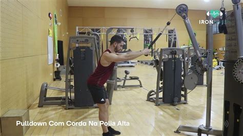 Pulldown Com Corda Na Polia Alta Youtube