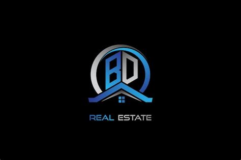 Premium Vector Bd Real Estate Letters Logo Design For Construction Or
