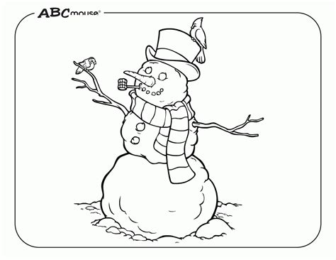 Snowman Coloring Printable | FREE Printable