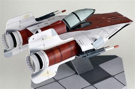 Papermau Star Wars Rz A Wing Interceptor Paper Model By Sci Fi