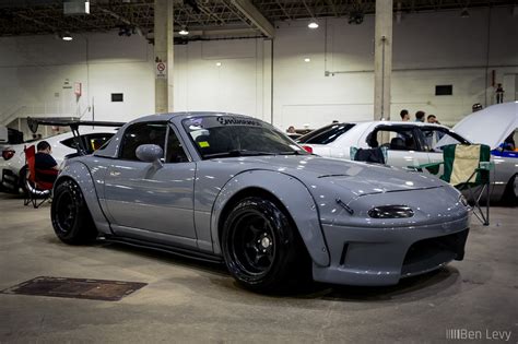 Grey Widebody Miata At Wekfest Chicago Benlevy