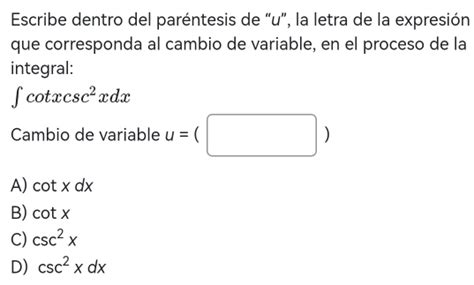 Solved Escribe Dentro Del Par Ntesis De U La Letra De La