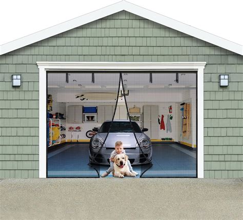 Buy Garage Door Screen For Car X Ft Innhom Magnetic Garage Screen