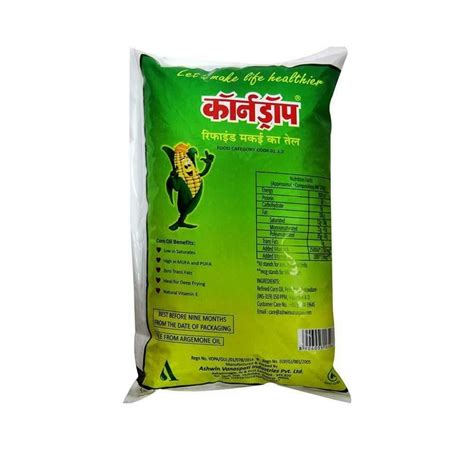 Buy Ashwin Korndrop Refined Corn Oil Ltr Pouches At Inr Online