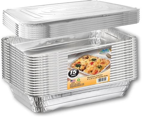 Amazon X Aluminum Pans With Lids Disposable Aluminum Foil Pans