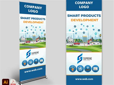 A professional roll up /pull up banner, Trade show booth design in 24