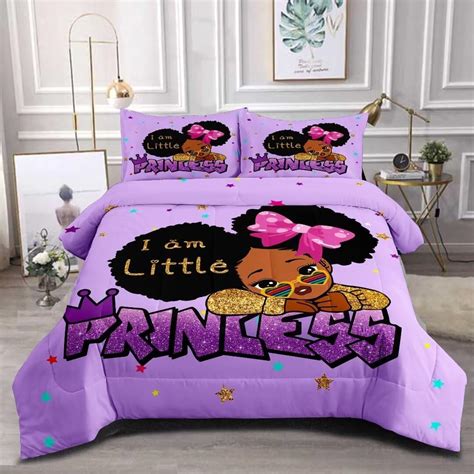 Grat Tioc Black Girl Comforter Sets Twin Size Black Girl