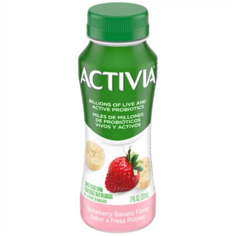 Activia Strawberry Banana Lowfat Probiotic Yogurt Drink 7 Fl Oz Kroger