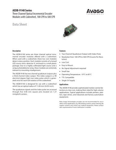 Aeat Magnetic Encoder Avago Technologies Pdf Catalogs