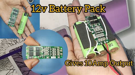 How To Make A 12 Volt Lithium Battery Making A 12volt Lithium Ion Battery Pack Youtube