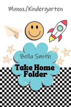 Take Home Folder Cover By Kinderclassroom Tpt