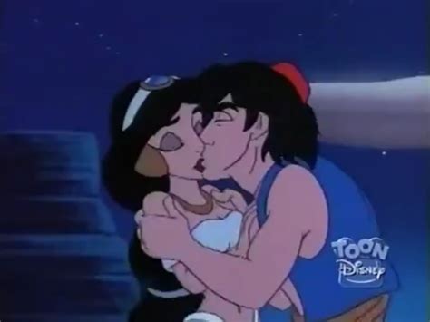 Image - Aladdin & Jasmine Kiss - Lost and Founded.png | Disney Wiki ...