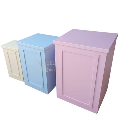 Trio De Cubos Mdf Decoração Festa Desmontável Shopee Brasil