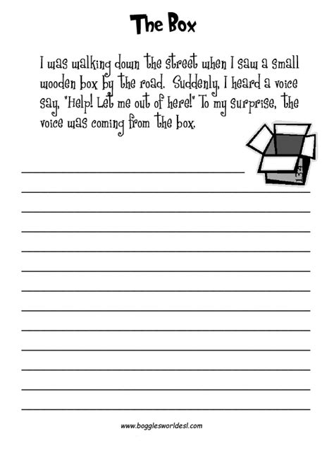 ESL Creative Writing Worksheets