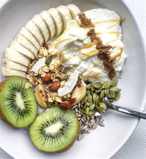 Fruit Yoghurt And Muesli Breakfast Bowl Nourish Tempt