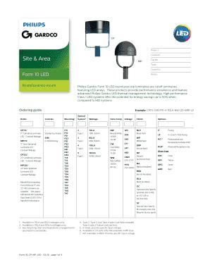 Fillable Online Lightingproducts Philips Form Square Led Eh H